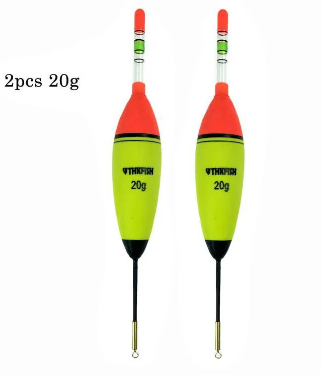 10g 20g 30g EVA Luminous Fishing Float Long Vertical Night Lighting Fishing Floats Bobber