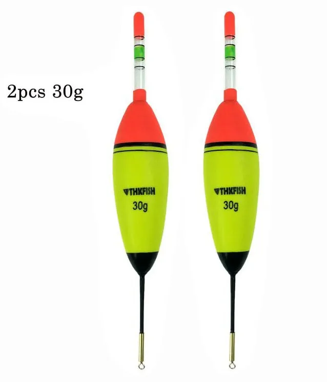10g 20g 30g EVA Luminous Fishing Float Long Vertical Night Lighting Fishing Floats Bobber