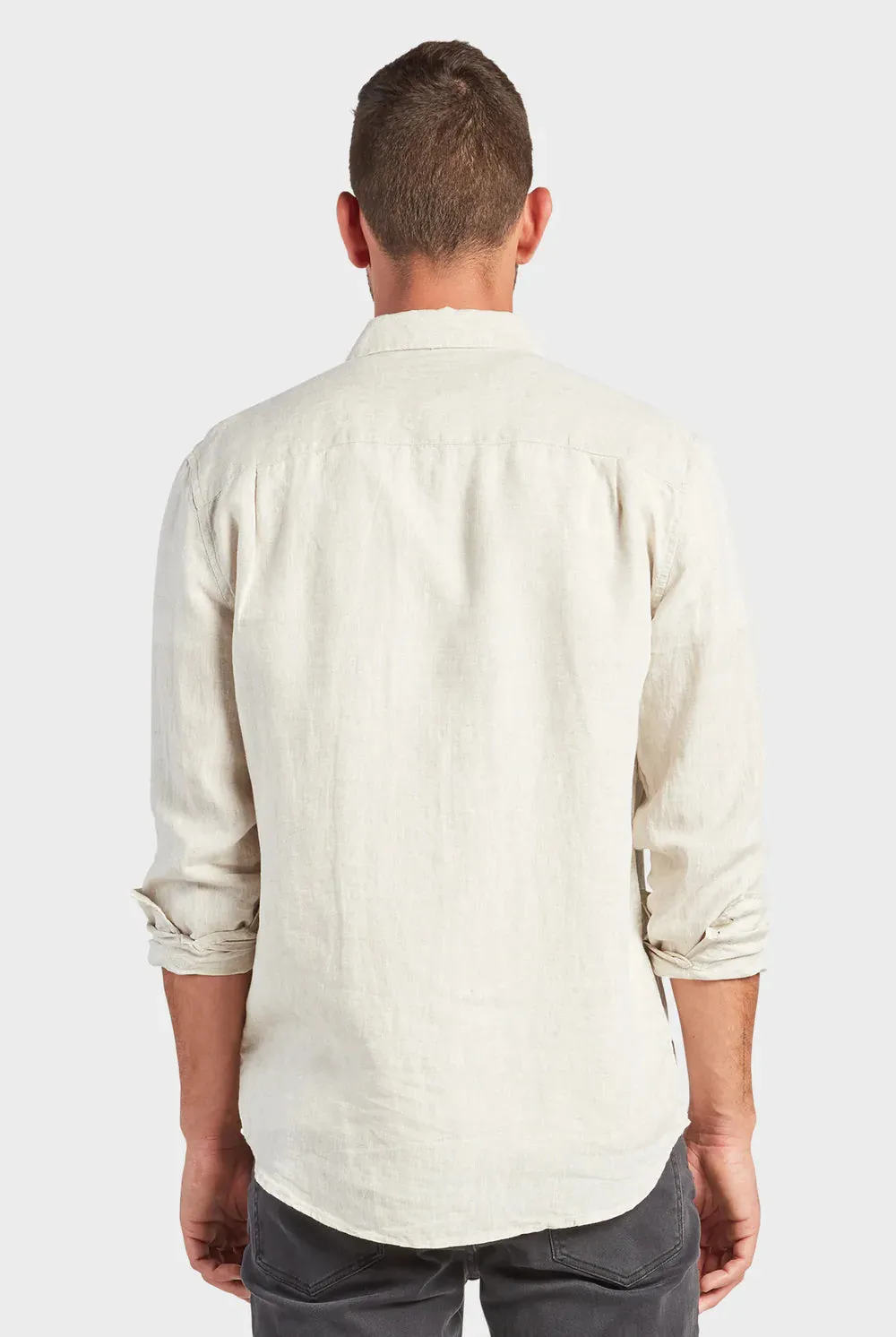 ACADEMY BRAND - Hampton Linen Shirt Oatmeal