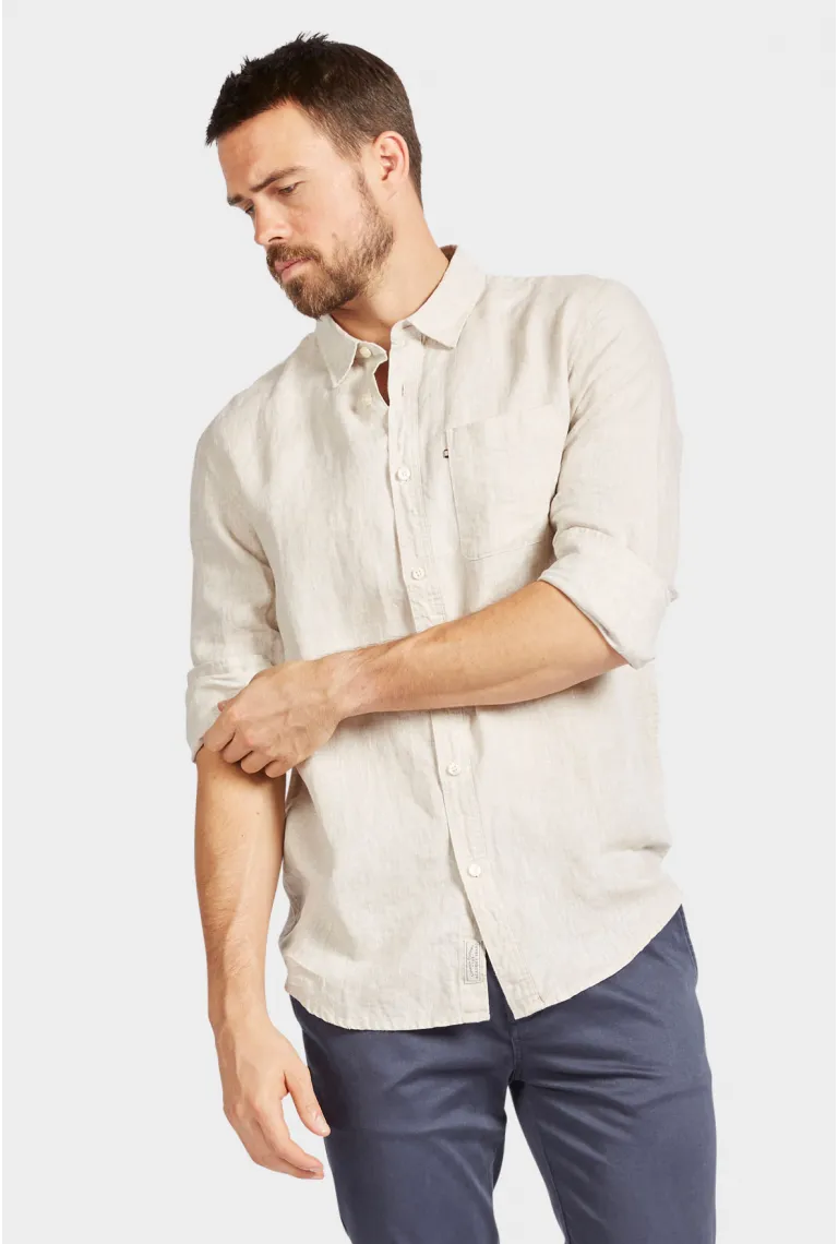 ACADEMY BRAND - Hampton Linen Shirt Oatmeal