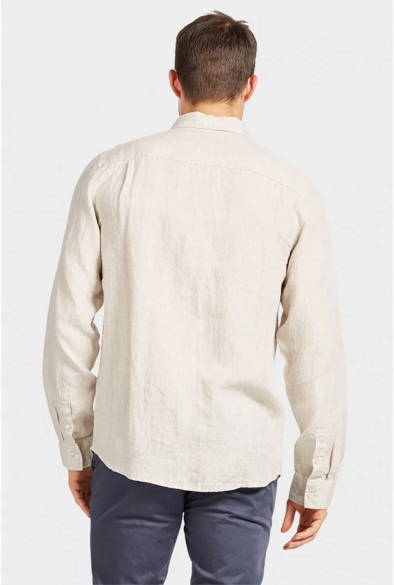 ACADEMY BRAND - Hampton Linen Shirt Oatmeal