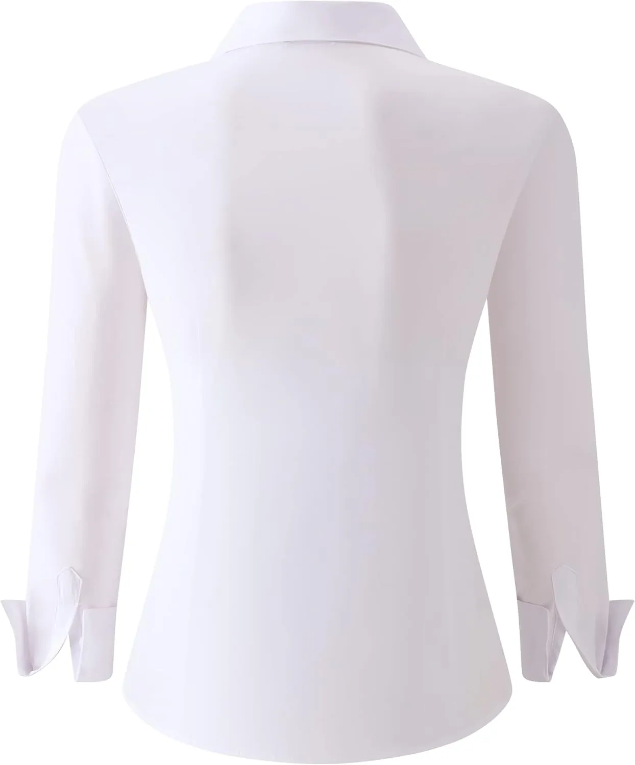 Alex Vando Womens Dress Shirts Wrinkle Free Regular Fit Long Sleeve Stretch Work Shirt
