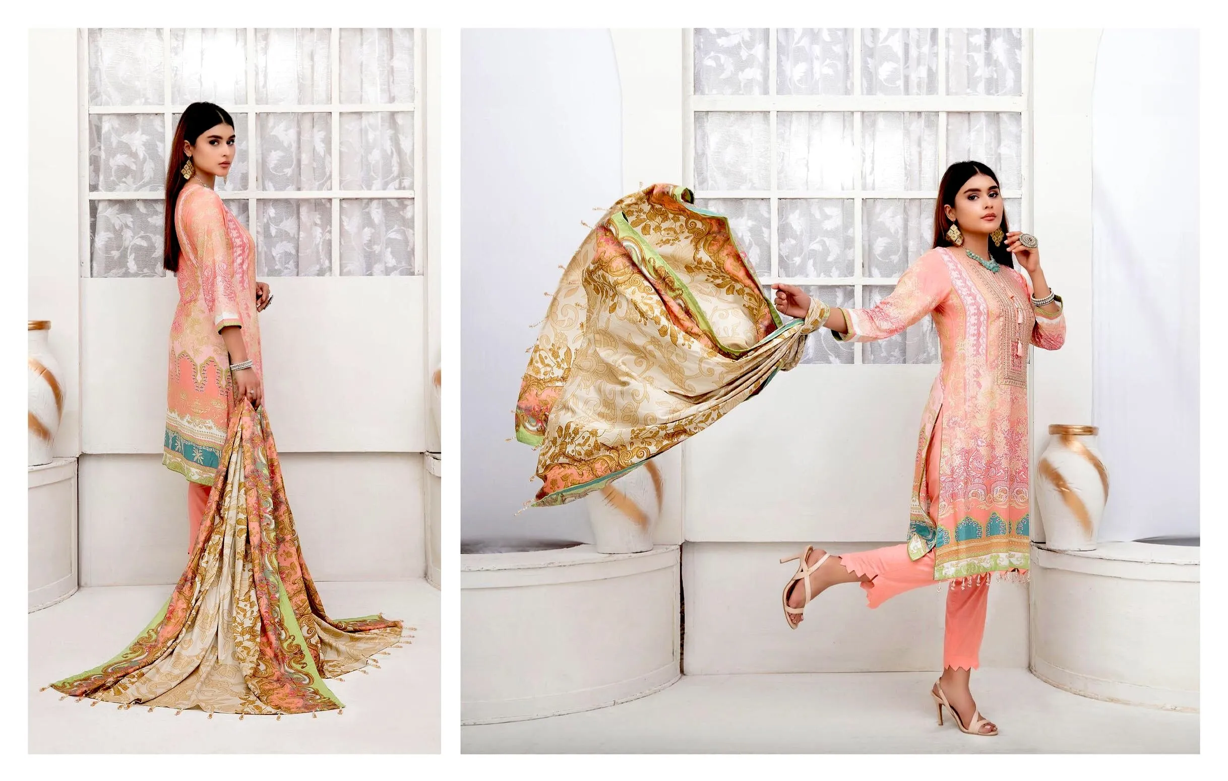 Amna Sohail by Tawakkal · Dilara Linen Print Collection – D-1992