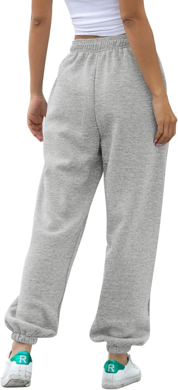 ATHMILE Women's High Waisted Sweatpants Workout Active Joggers Pants Baggy Lounge Bottoms
