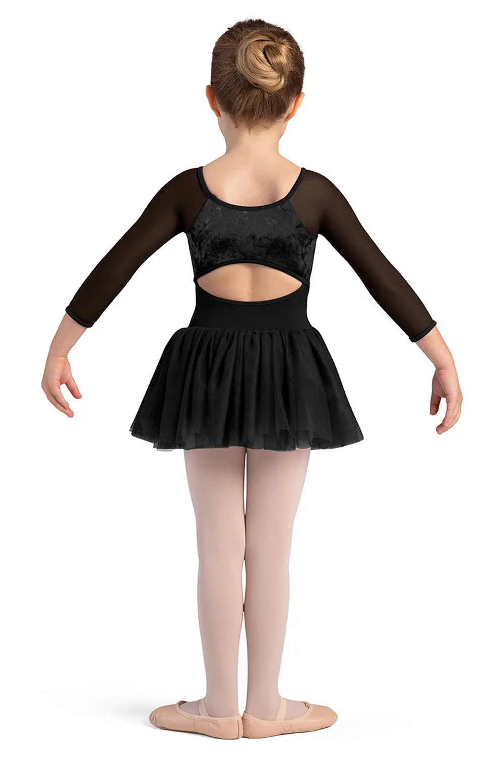 BLOCH CL0249 GIRLS VELVET LONG SLEEVE TUTU DRESS