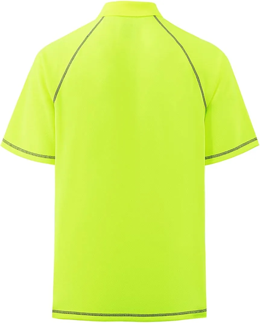 Corna Men's Golf Polo Shirts Short Sleeve Quick Dry Fit Moisture Wicking Running Athletic Big & Tall Performance Soft