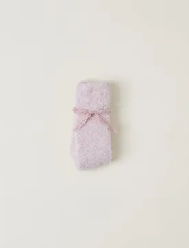 Cozychic® Heathered Socks - Dusty Rose/White