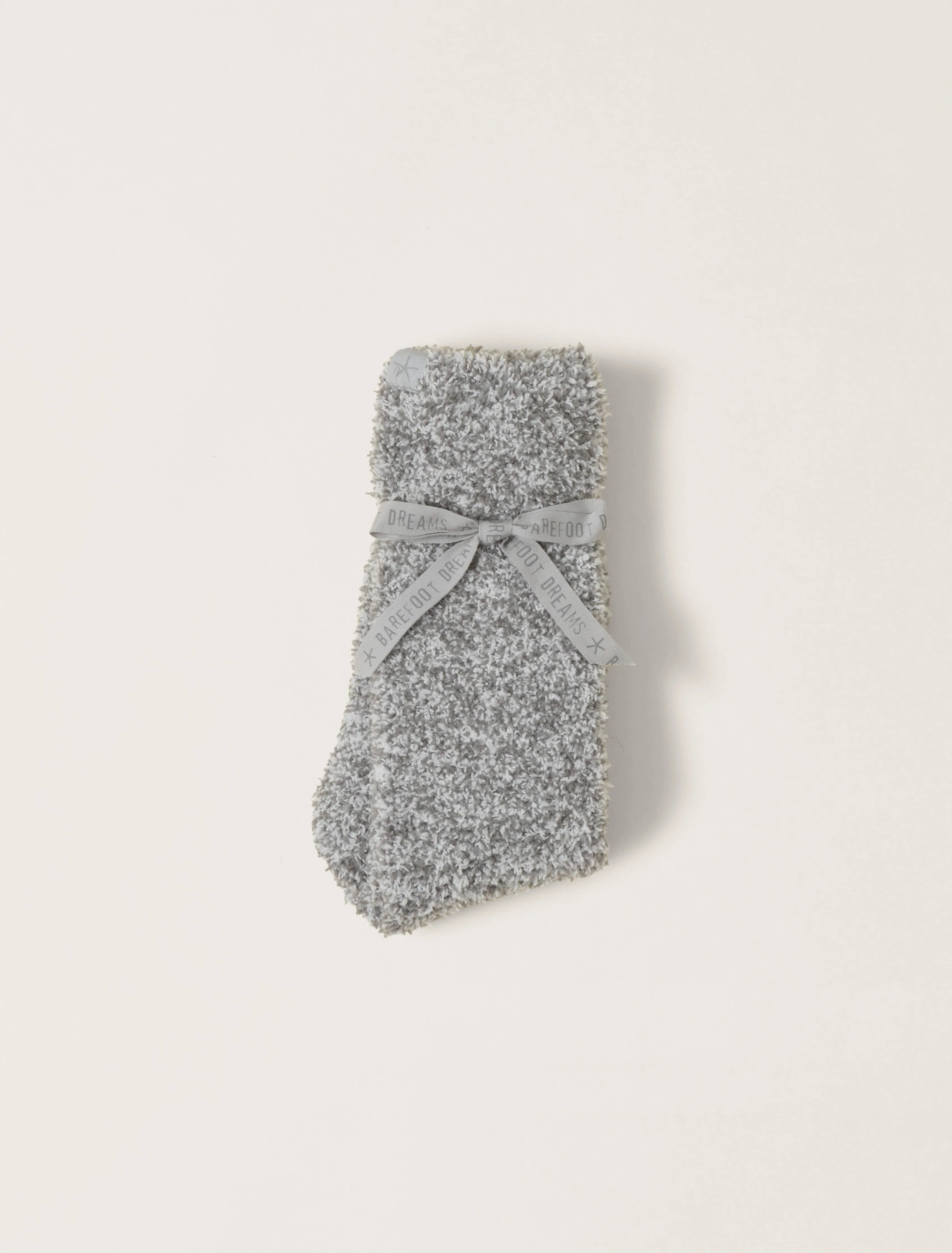 Cozychic® Heathered Socks - Moonbeam/White