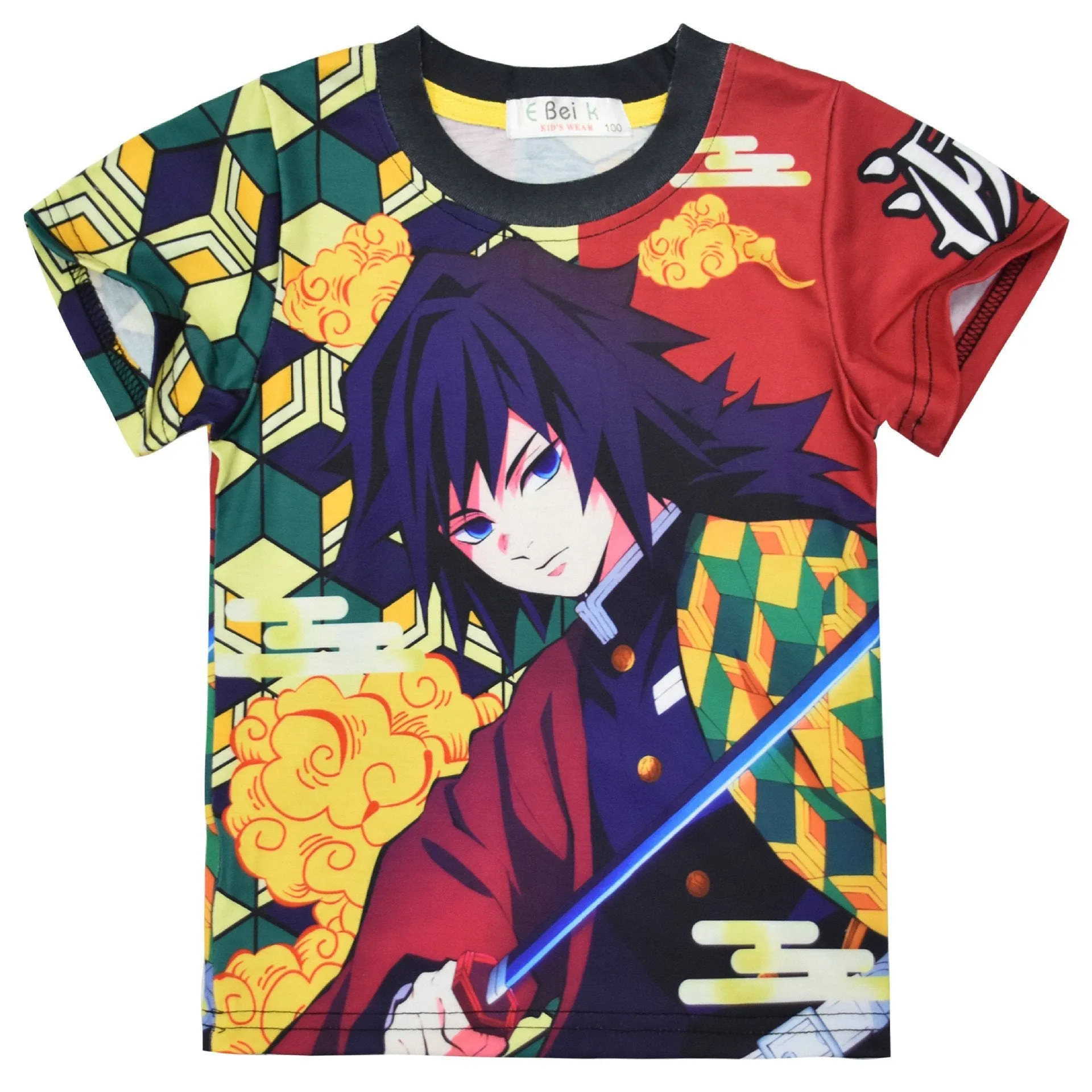 Demon Slayer Big Kids Homewear Tshirt & Shorts Set Short Sleeve Pajamas