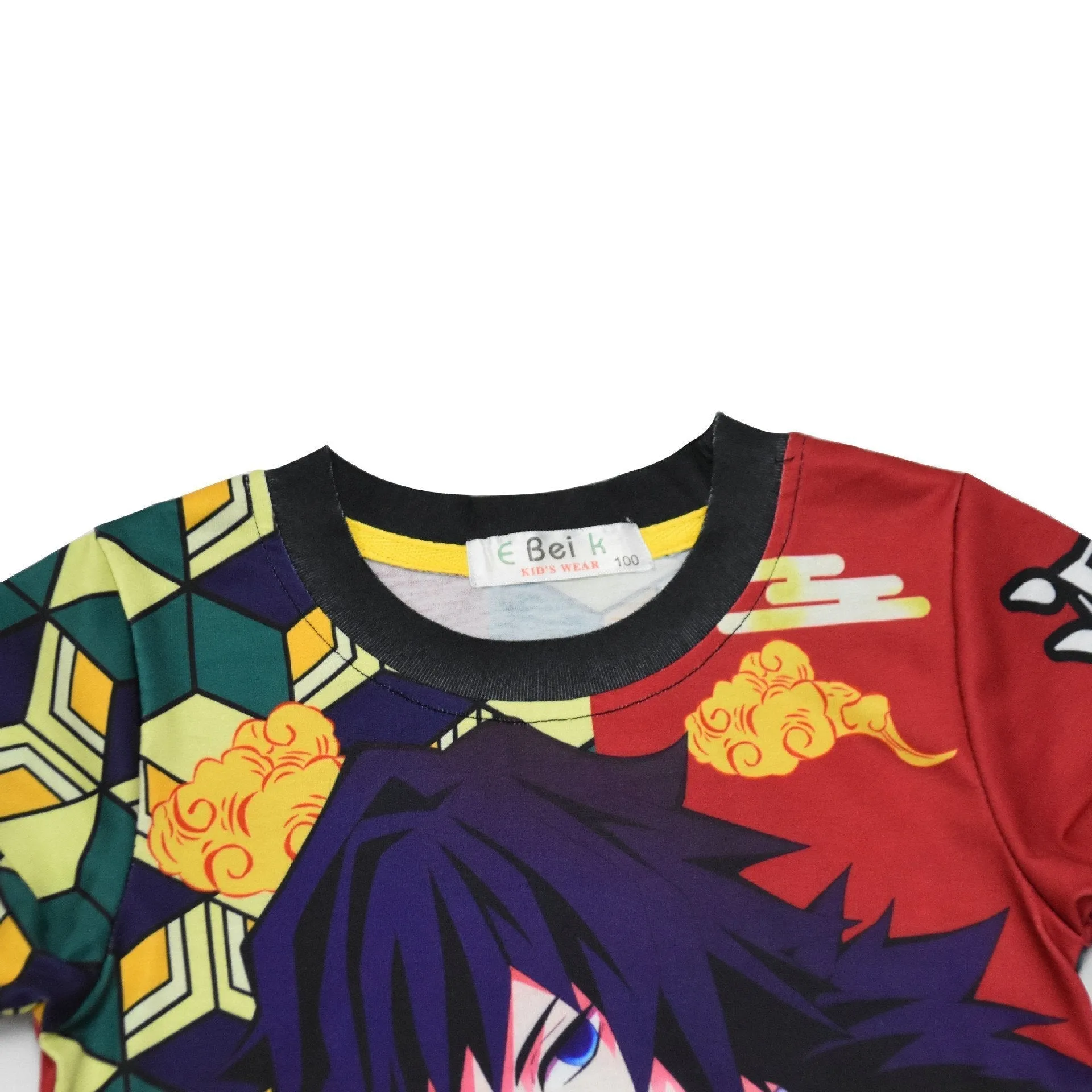 Demon Slayer Big Kids Homewear Tshirt & Shorts Set Short Sleeve Pajamas