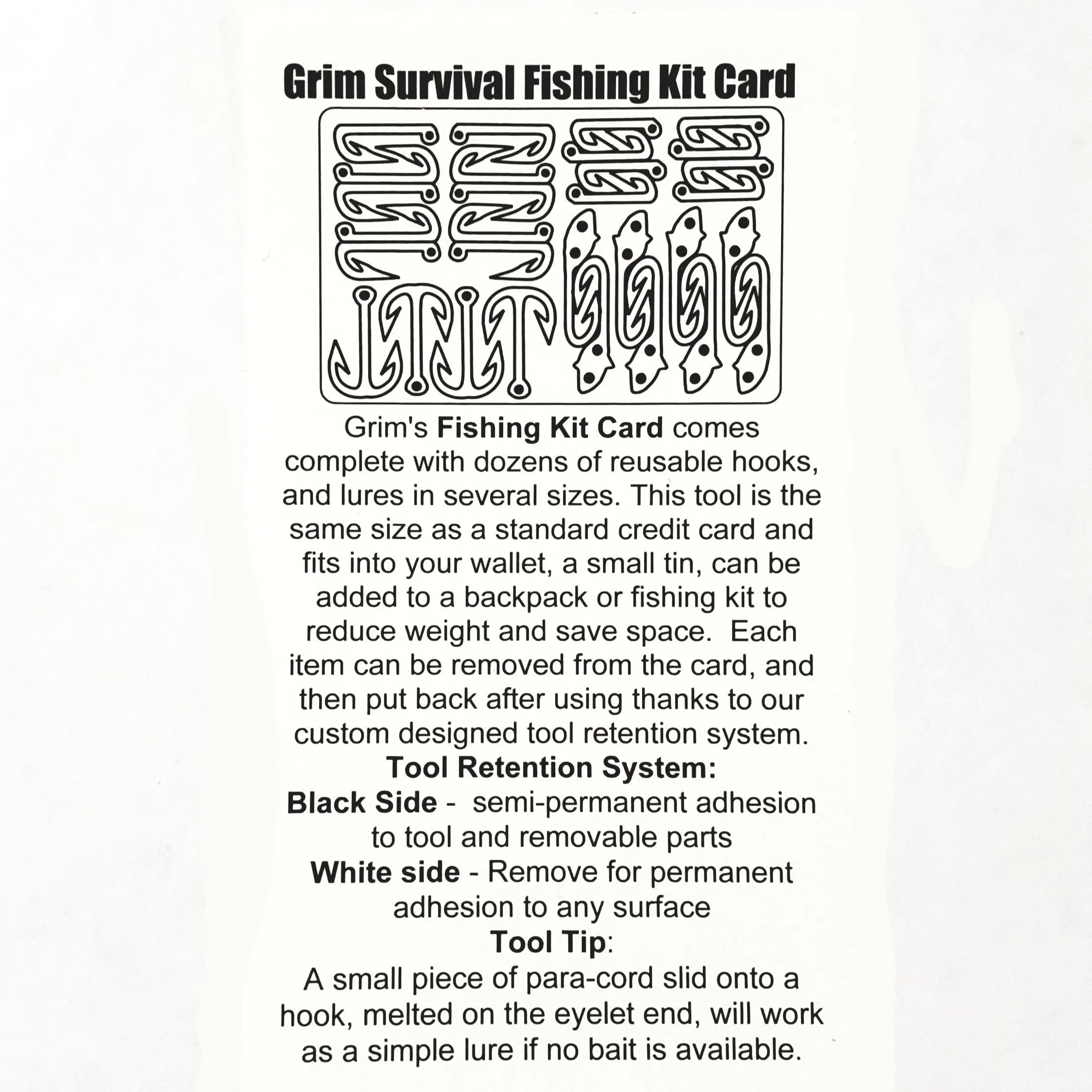 Fishing Card : Survival Fishing Kit