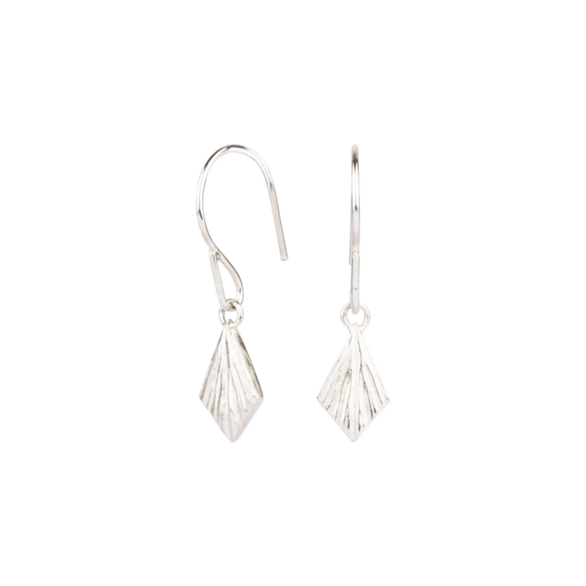 Flame Silver Dangle Earrings