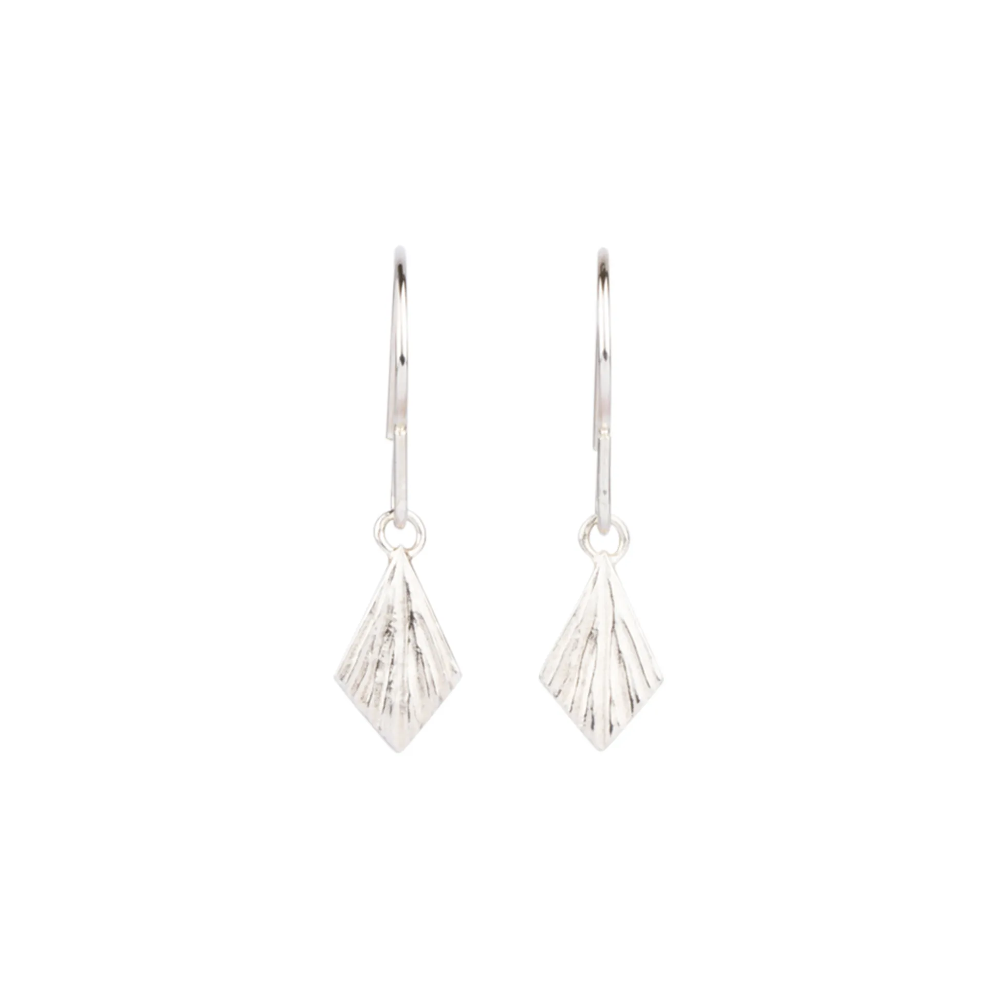 Flame Silver Dangle Earrings