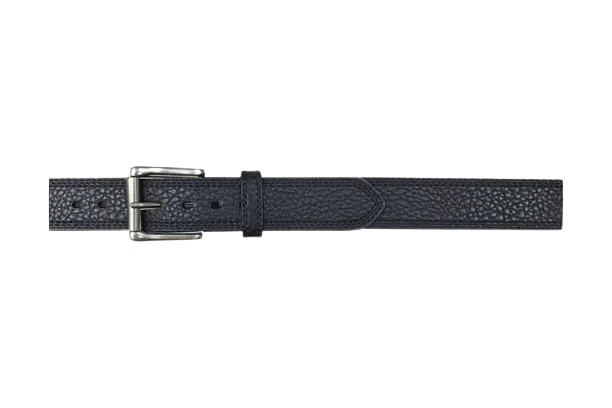 Gem Dandy Men's Black Roper Pebble Grain Belts