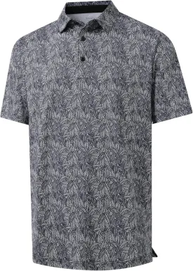 Golf Polo Shirts for Men - Print Moisture Wicking Quick Dry Short Sleeve Collared Polo Shirts for Golf Tennis Wear