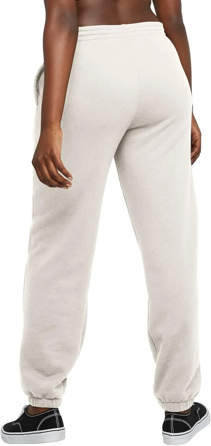 Hanes Women's Midweight Fleece Jogger Sweatpants with Pockets, Plus, Floral, 30