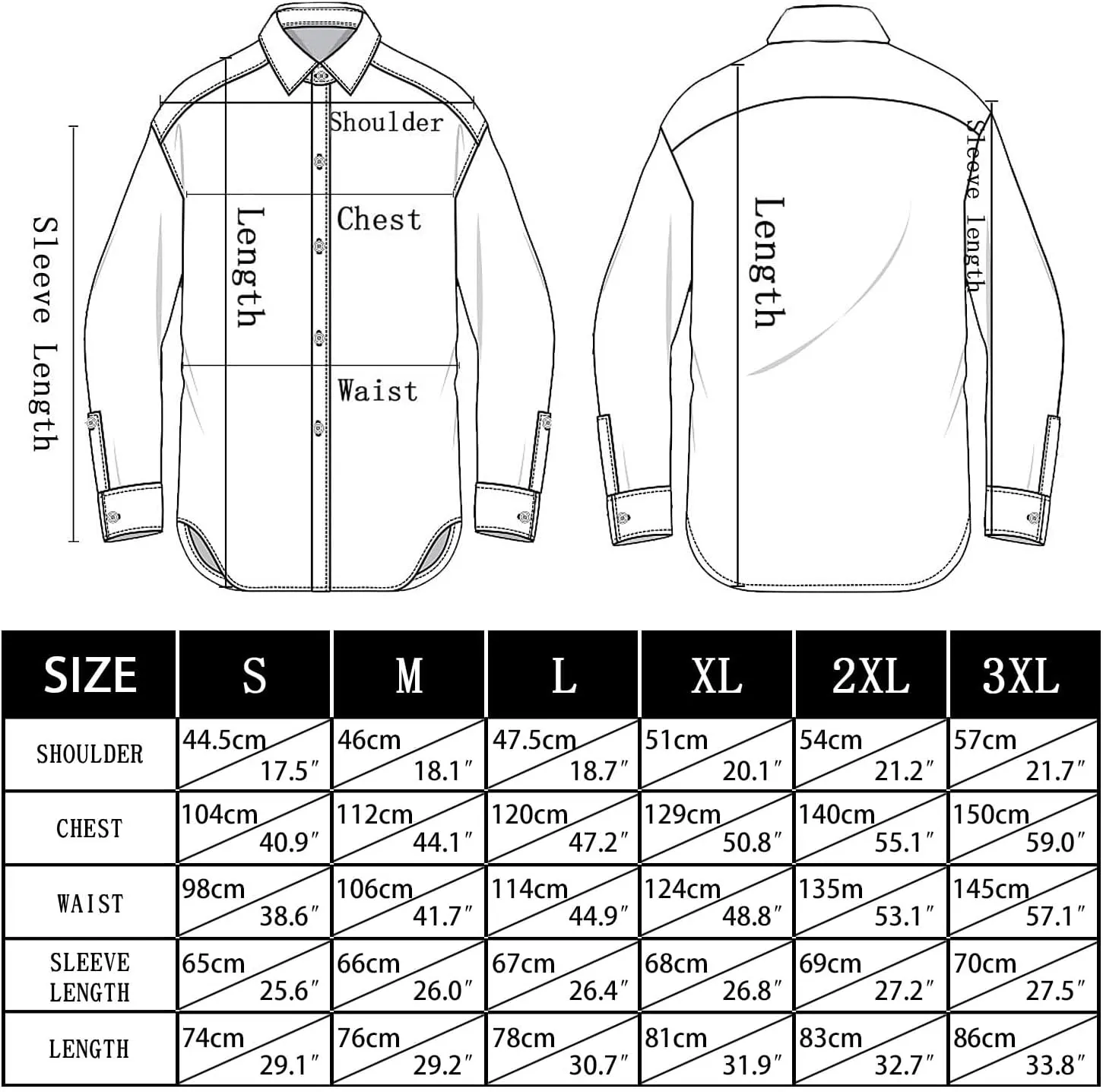 Hi-Tie Men's 4-Way Stretch Dress Shirts Wrinkle-Free Casual Long Sleeve Button Down Shirt