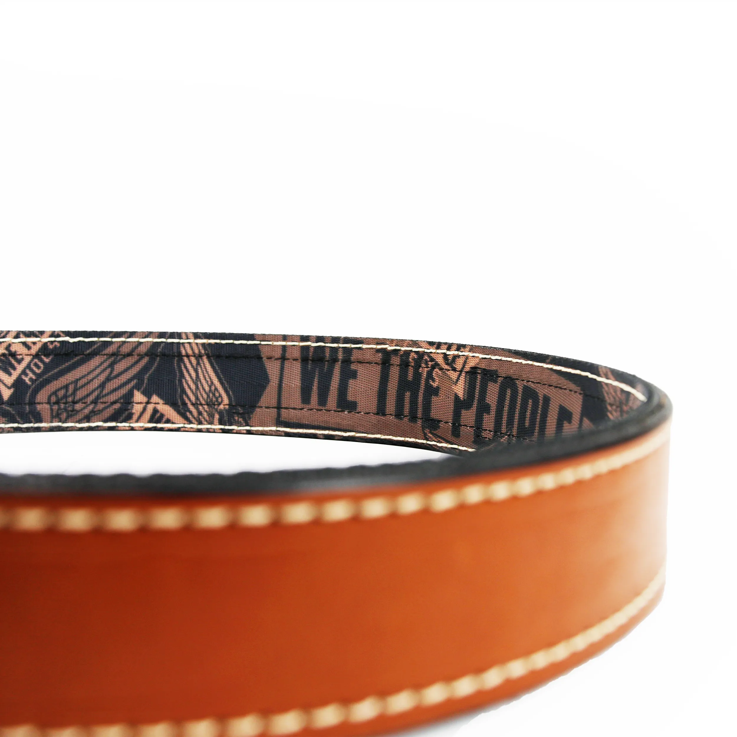 Independence Leather Gun Belt Reinforced with Scuba Nylon