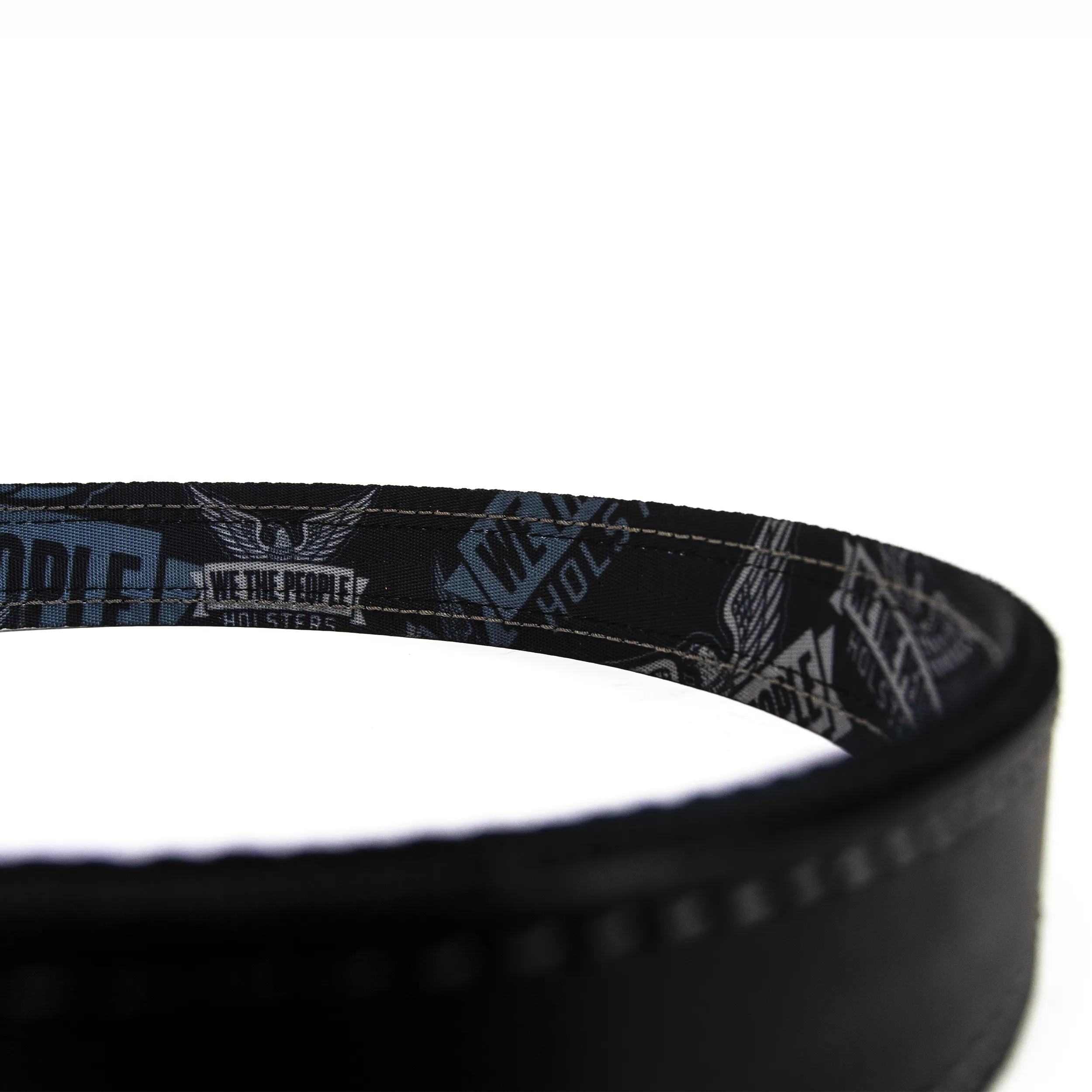 Independence Leather Gun Belt Reinforced with Scuba Nylon