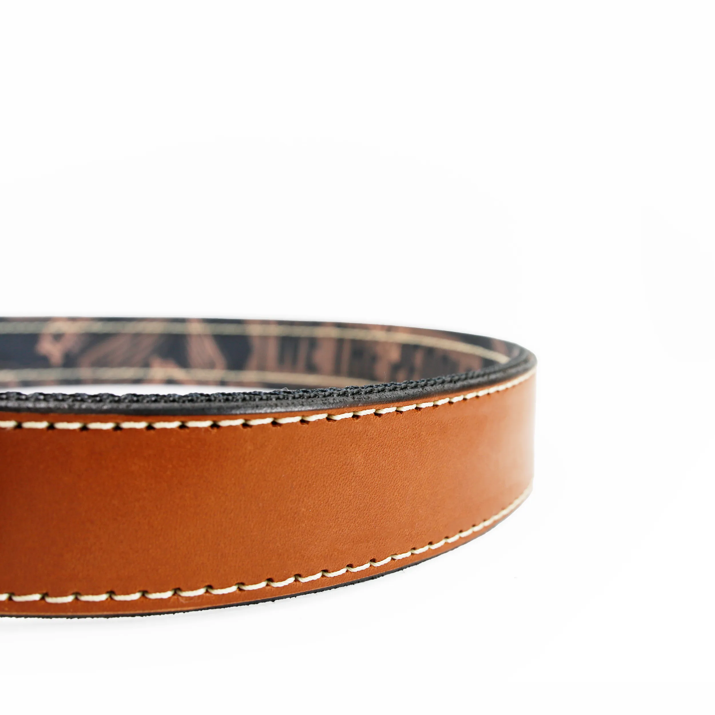 Independence Leather Gun Belt Reinforced with Scuba Nylon