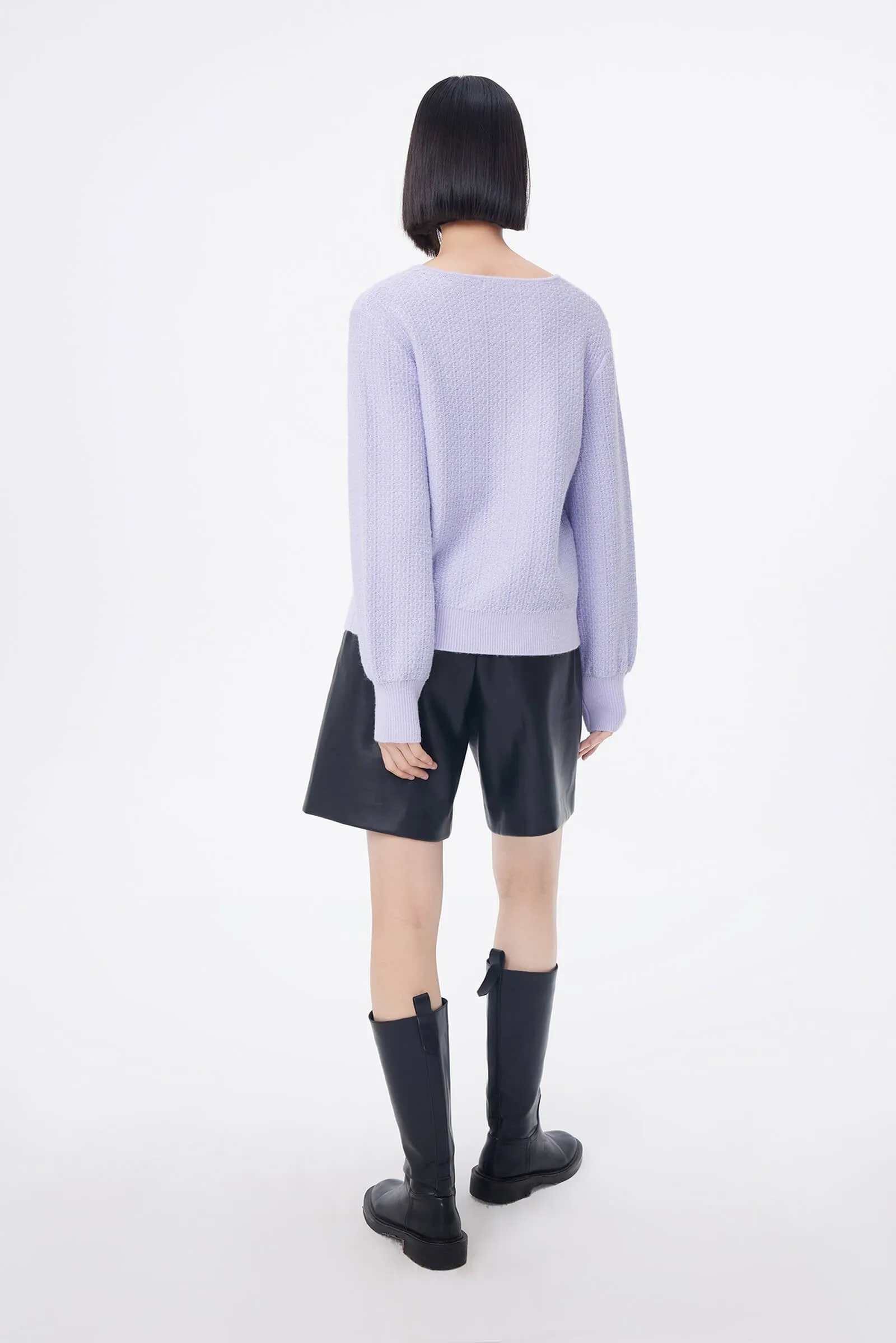 LILY Unique Chain Knit Sweater