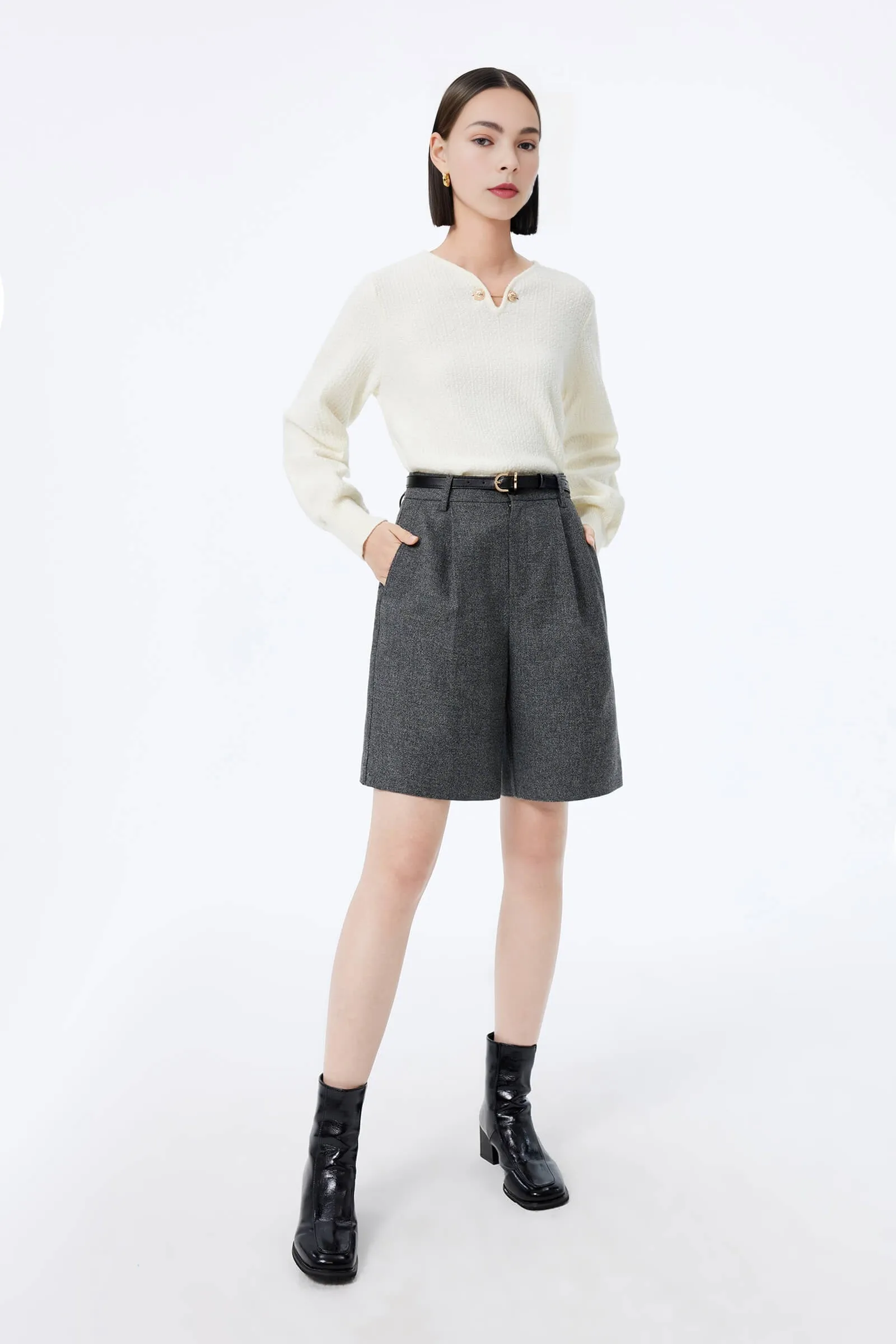 LILY Unique Chain Knit Sweater