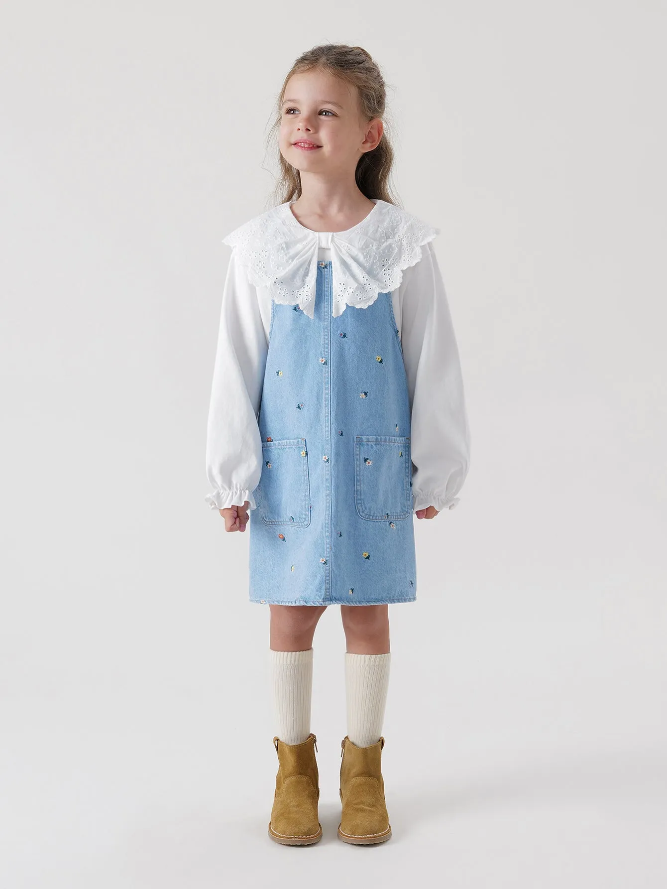 MARC & JANIE Girls Halter Denim Dresses Jeans Strappy Skirts 240109