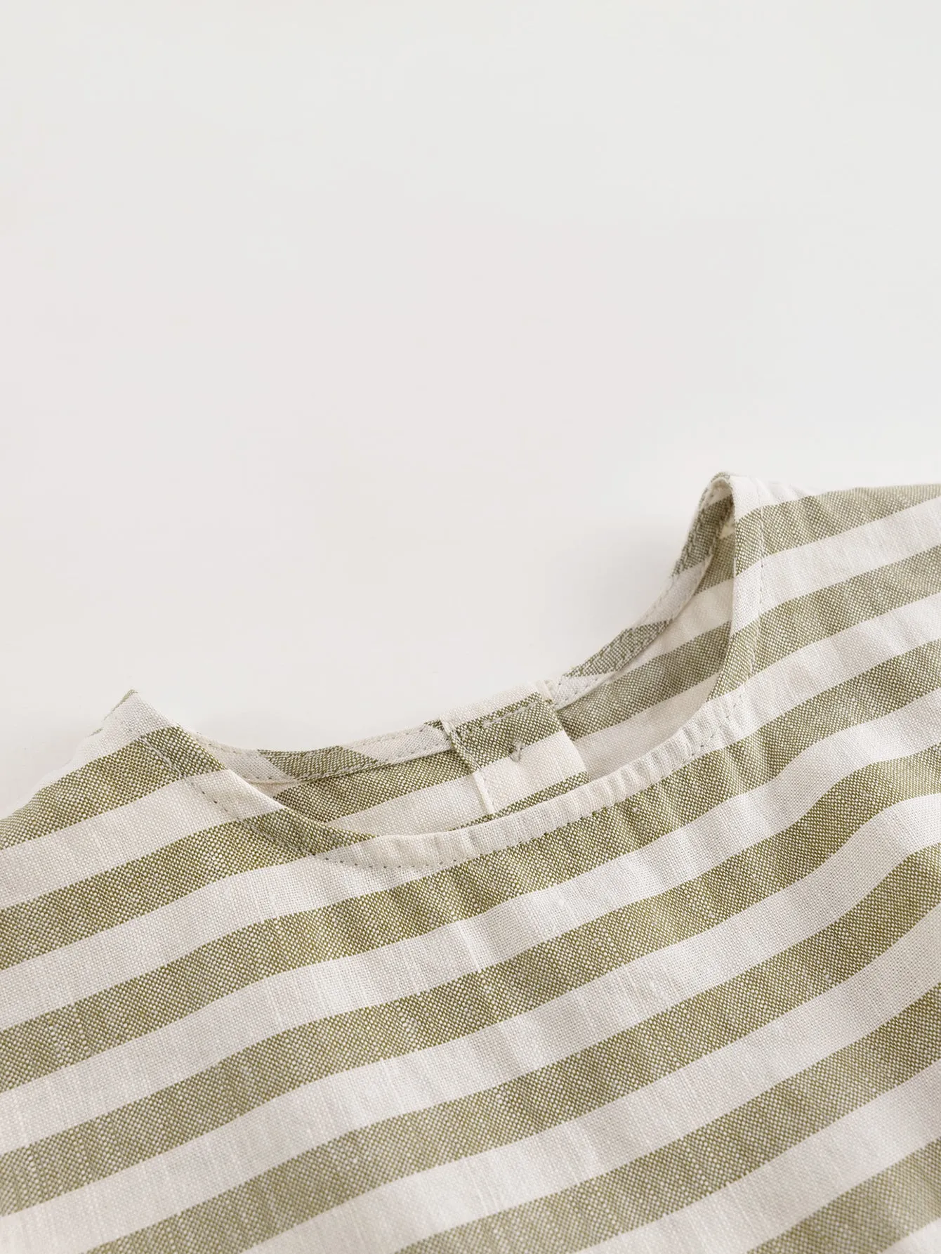 MARC & JANIE Girls Linen Stripes Shirts 230239