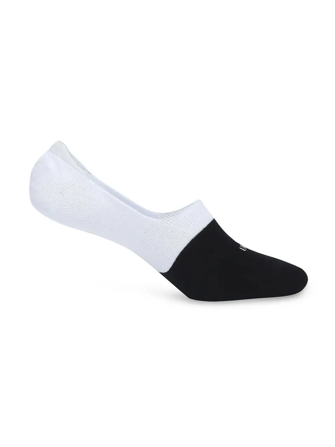 Men Black & Maroon Cotton Blend No Show Socks - Pack Of 2 - Underjeans By Spykar