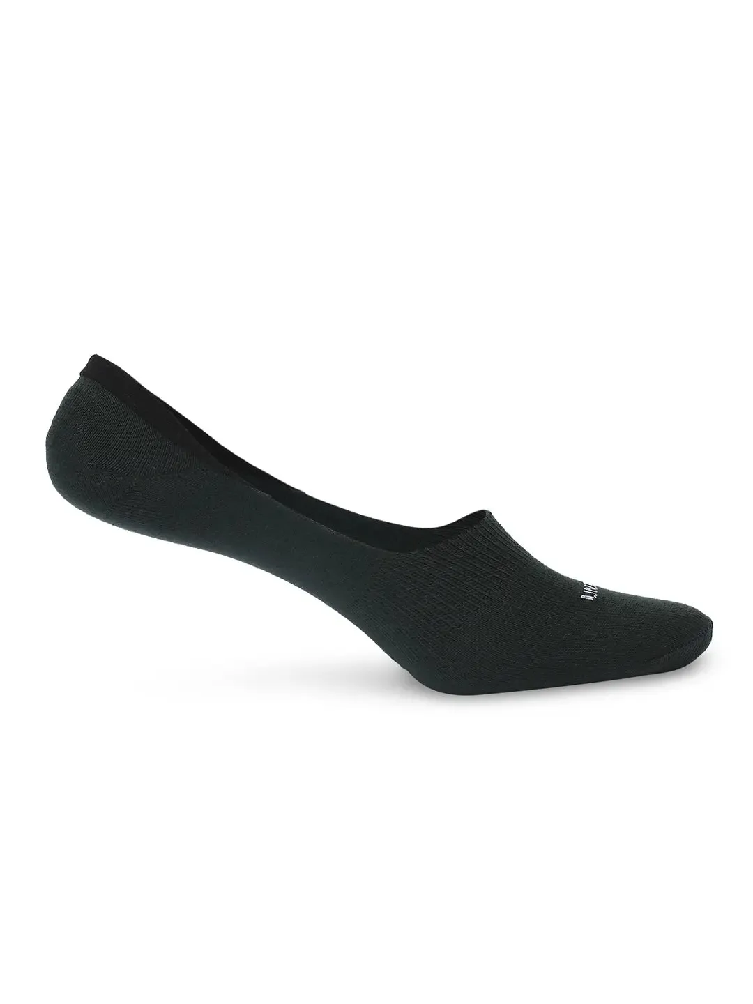 Men Navy & Bottle Green Cotton Blend No Show Socks - Pack Of 2 - Underjeans By Spykar