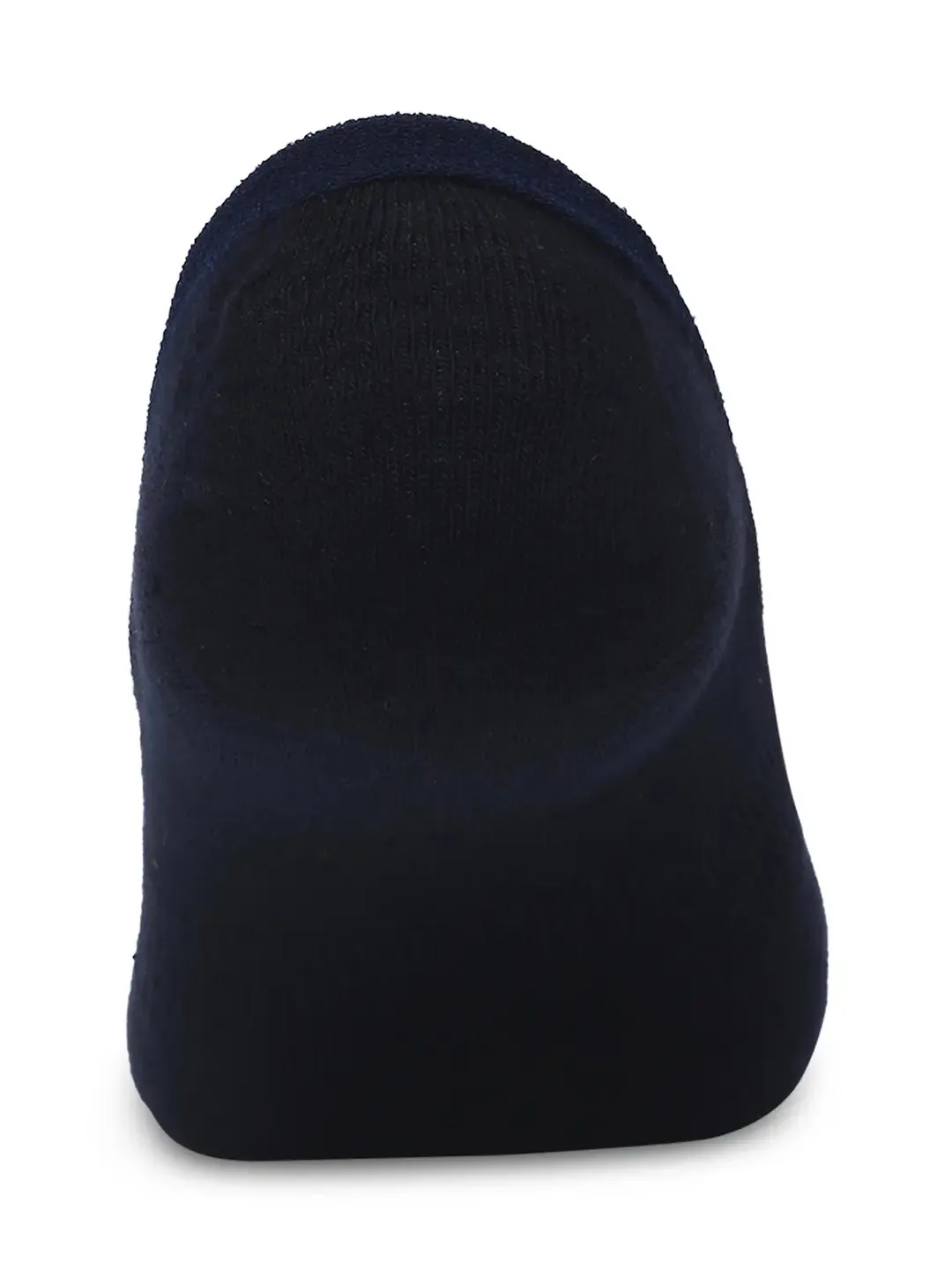 Men Navy & Bottle Green Cotton Blend No Show Socks - Pack Of 2 - Underjeans By Spykar