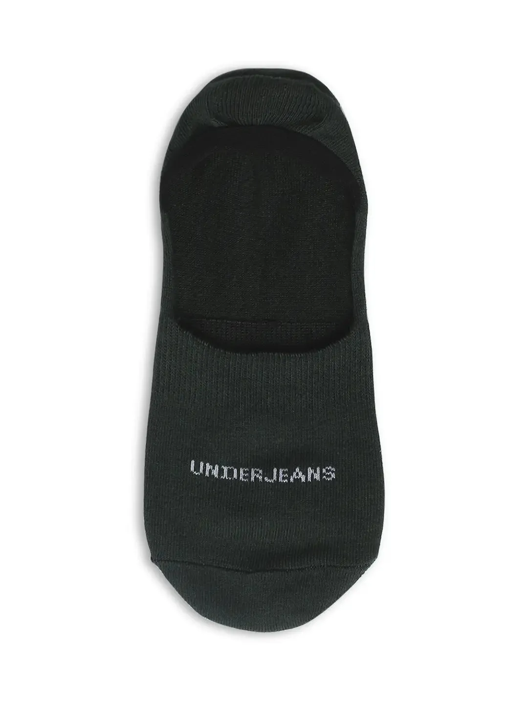 Men Navy & Bottle Green Cotton Blend No Show Socks - Pack Of 2 - Underjeans By Spykar