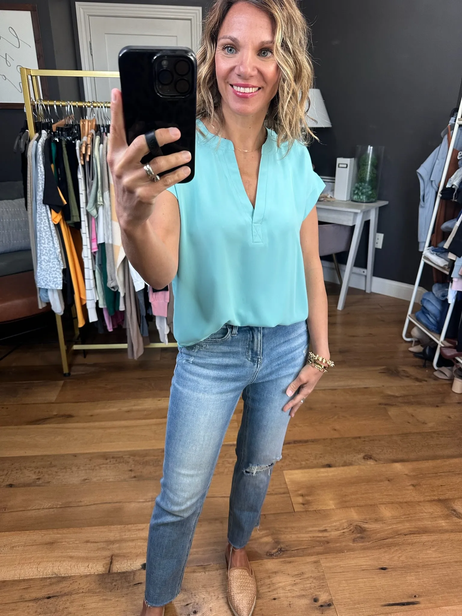 Moving Mountains V-Neck Top - Multiple Options
