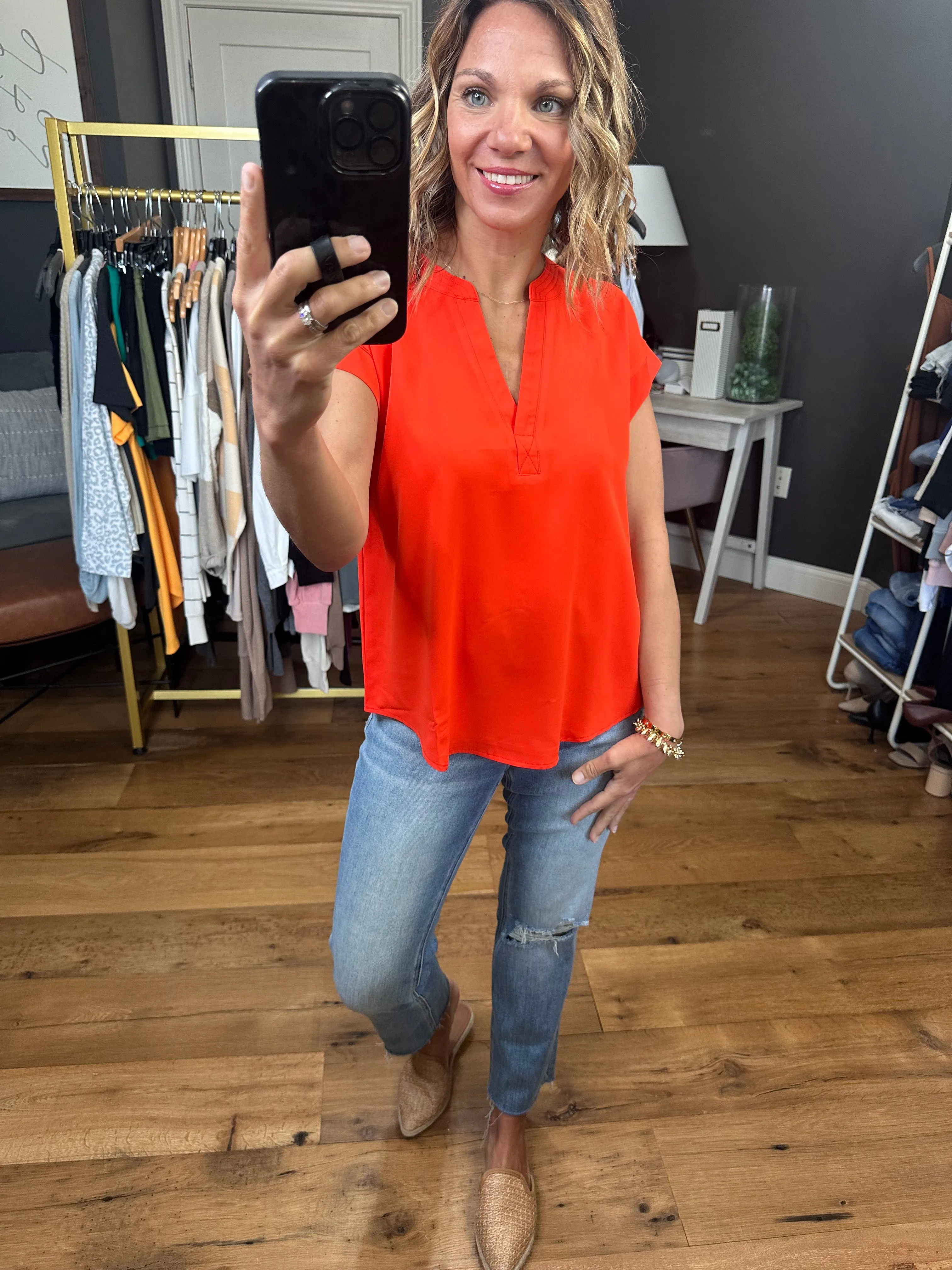 Moving Mountains V-Neck Top - Multiple Options