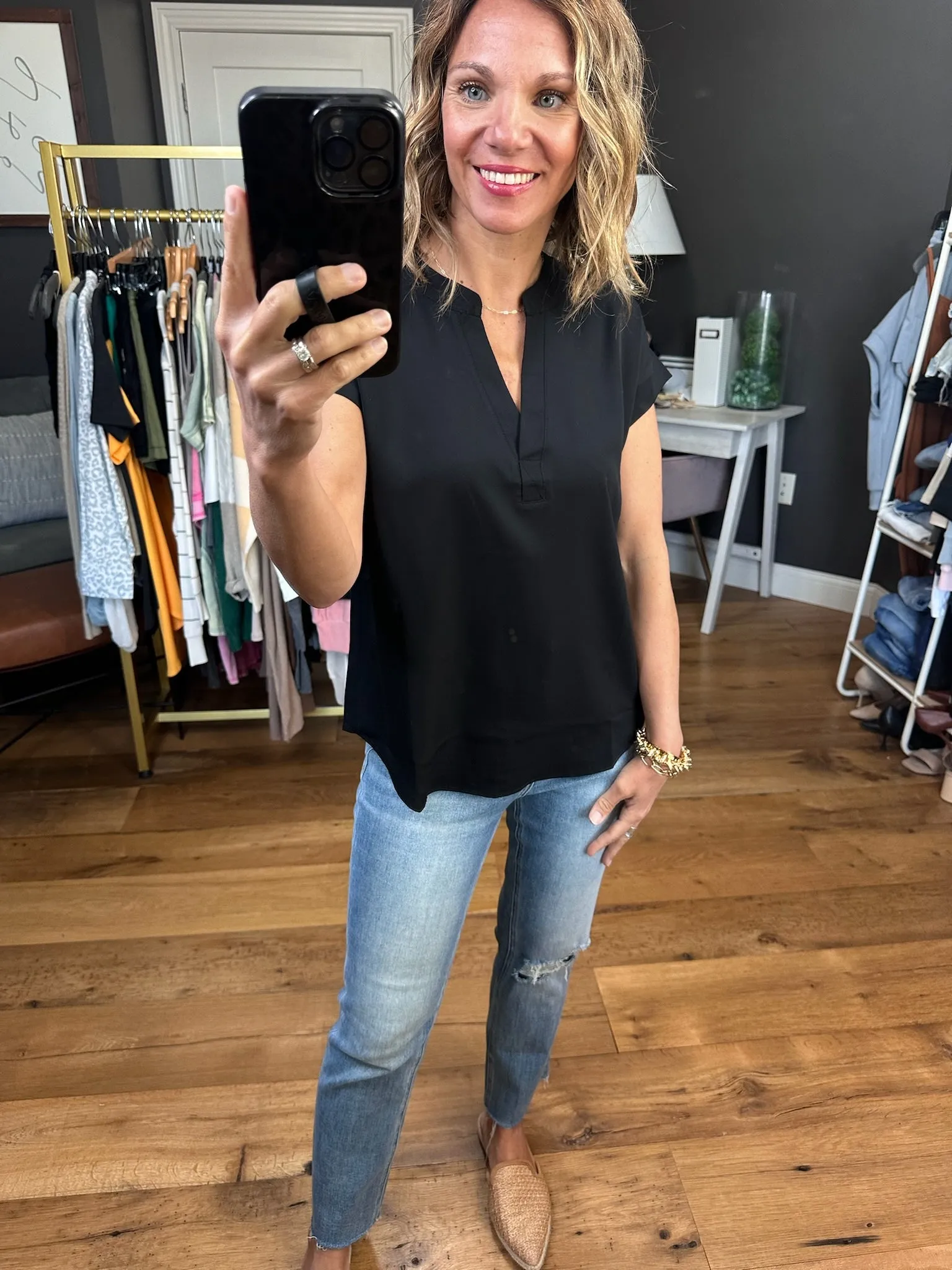 Moving Mountains V-Neck Top - Multiple Options