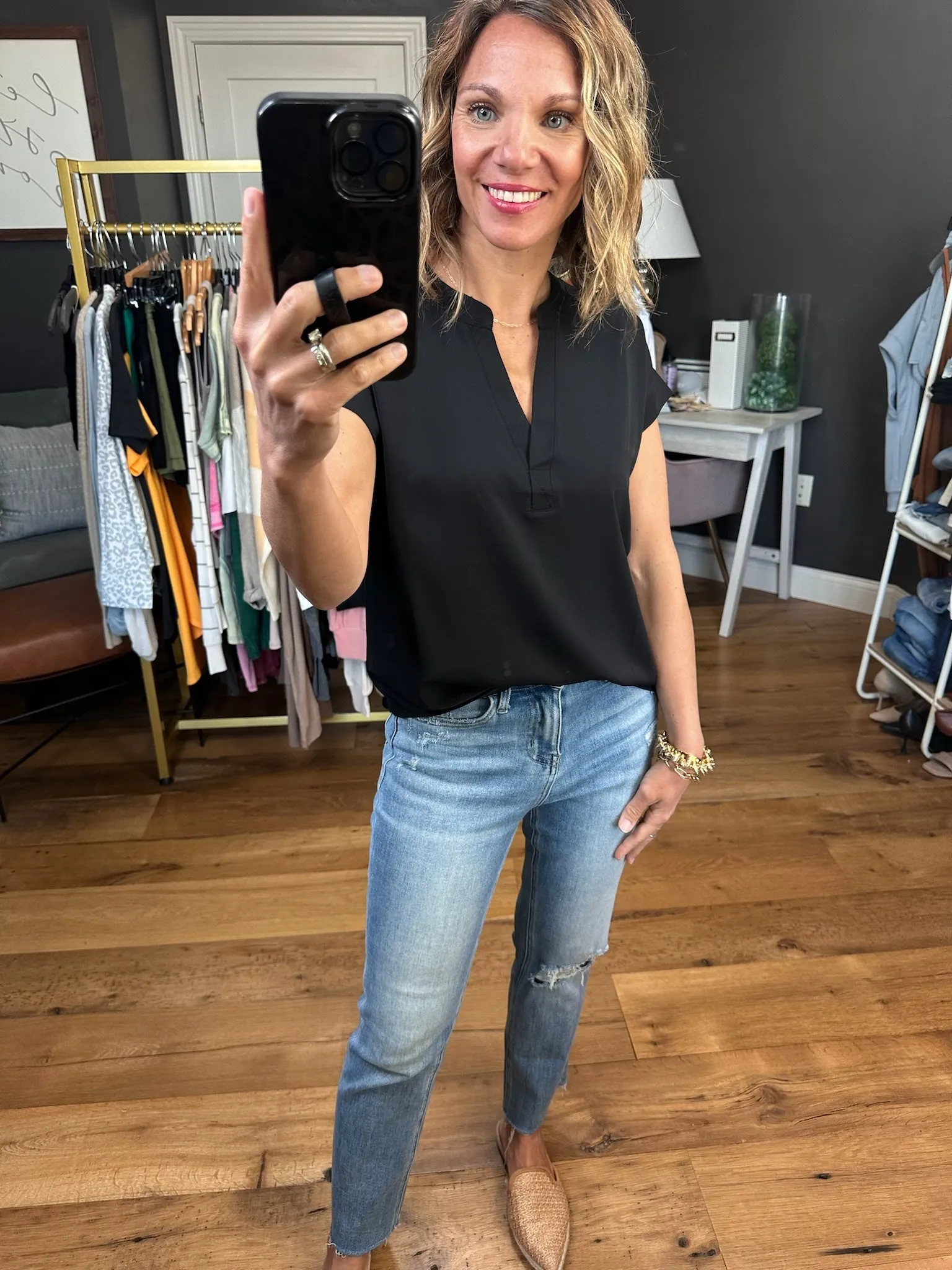 Moving Mountains V-Neck Top - Multiple Options