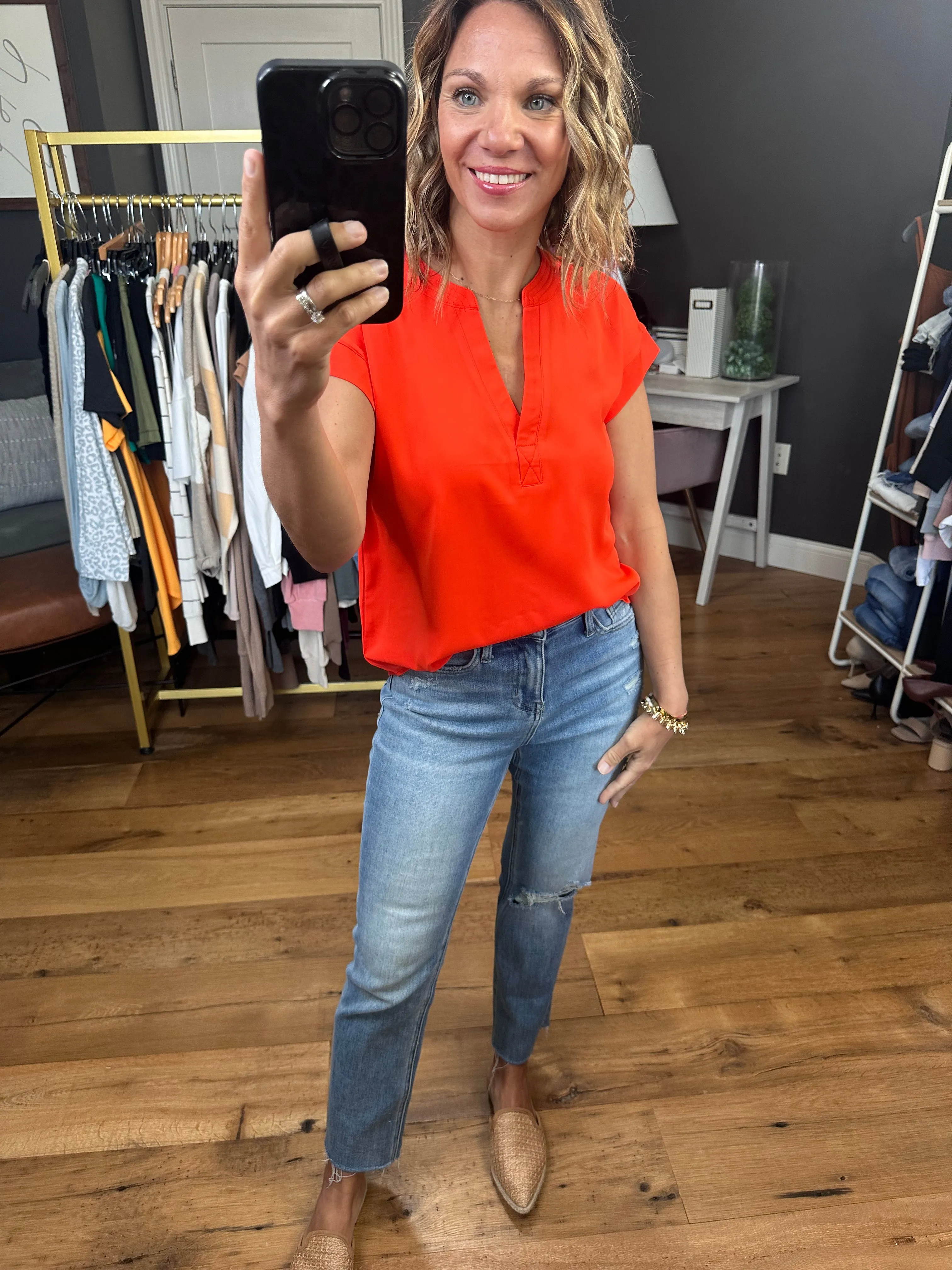 Moving Mountains V-Neck Top - Multiple Options