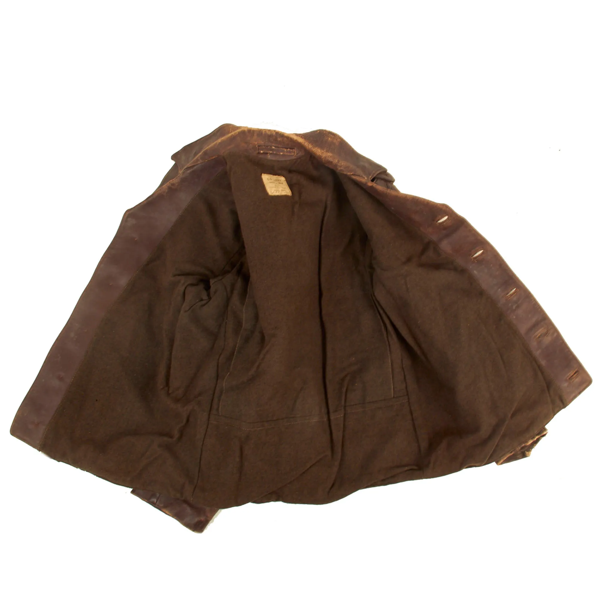 Original U.S. WWII A-2 Leather Flight Jacket With New Zealand Made Leather Jacket for Lieutenant Colonel C.E. Hinckley - (2) Jackets
