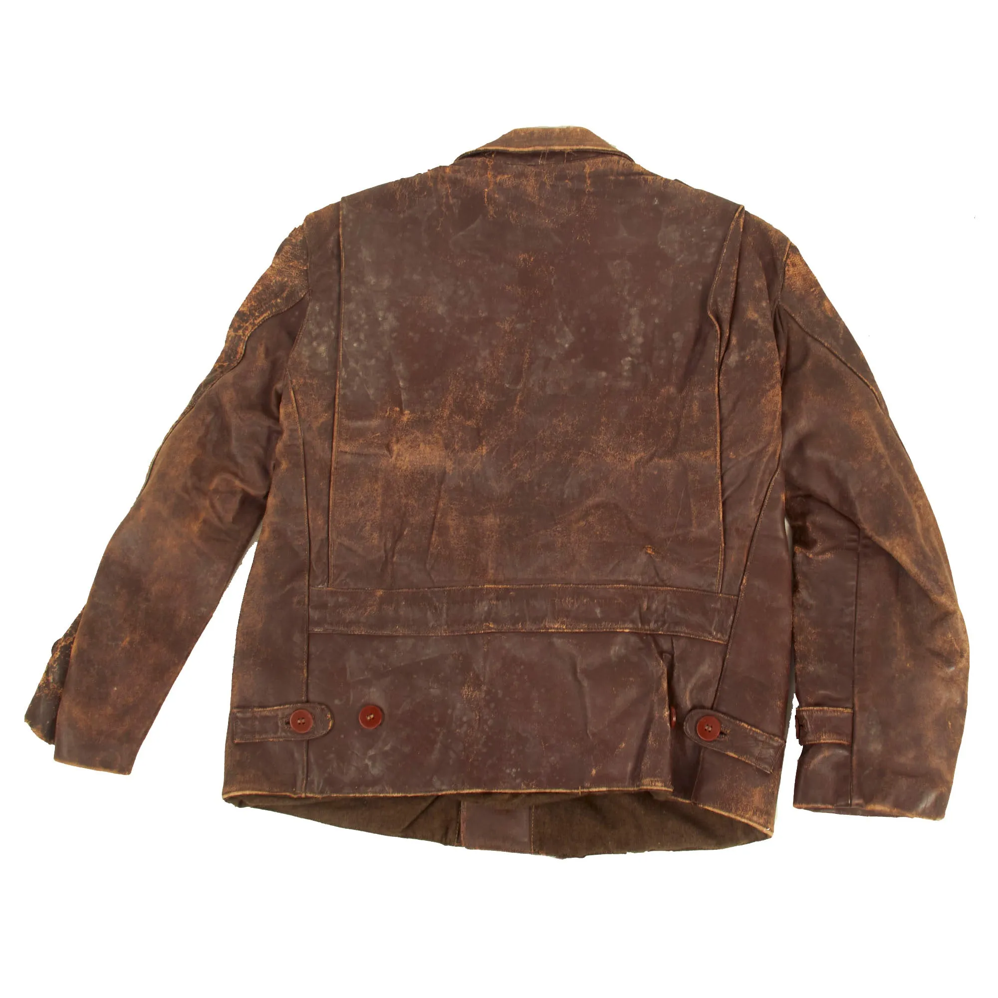 Original U.S. WWII A-2 Leather Flight Jacket With New Zealand Made Leather Jacket for Lieutenant Colonel C.E. Hinckley - (2) Jackets