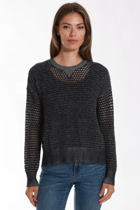 Plaited Mesh Sweater