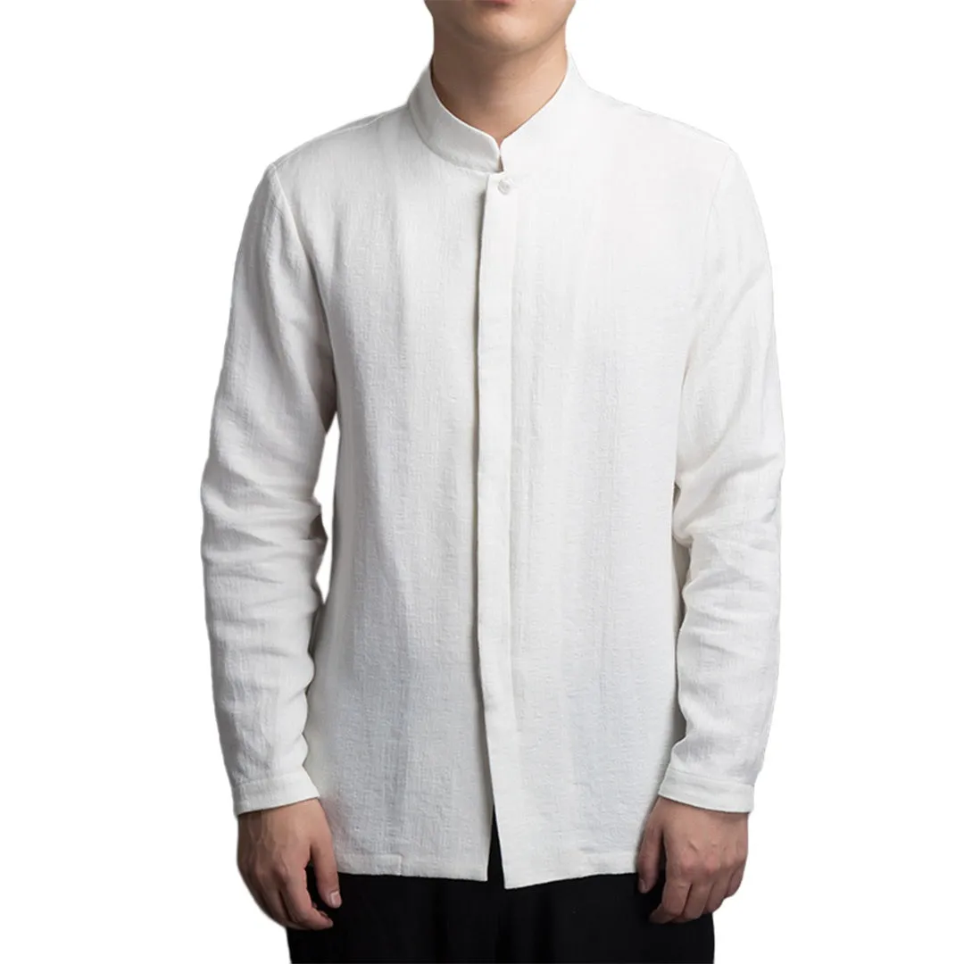Pologize™ Summer Long Sleeve Linen Blend Shirt