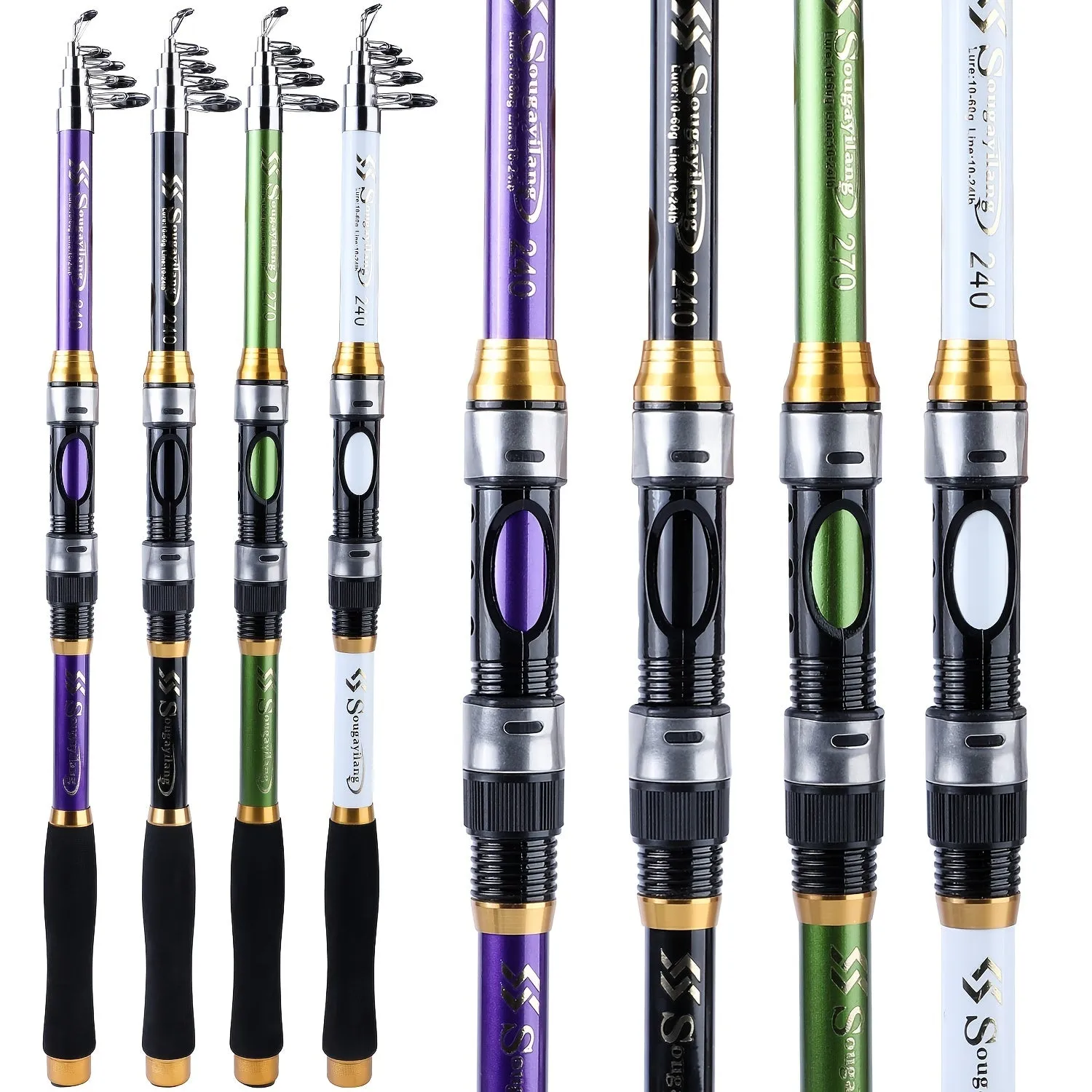 Portable Telescopic Fishing Rod for Saltwater Fishing On the Go