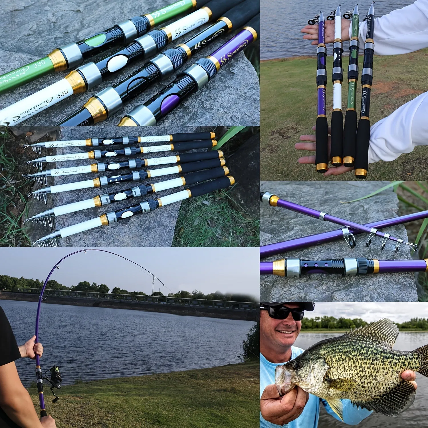 Portable Telescopic Fishing Rod for Saltwater Fishing On the Go