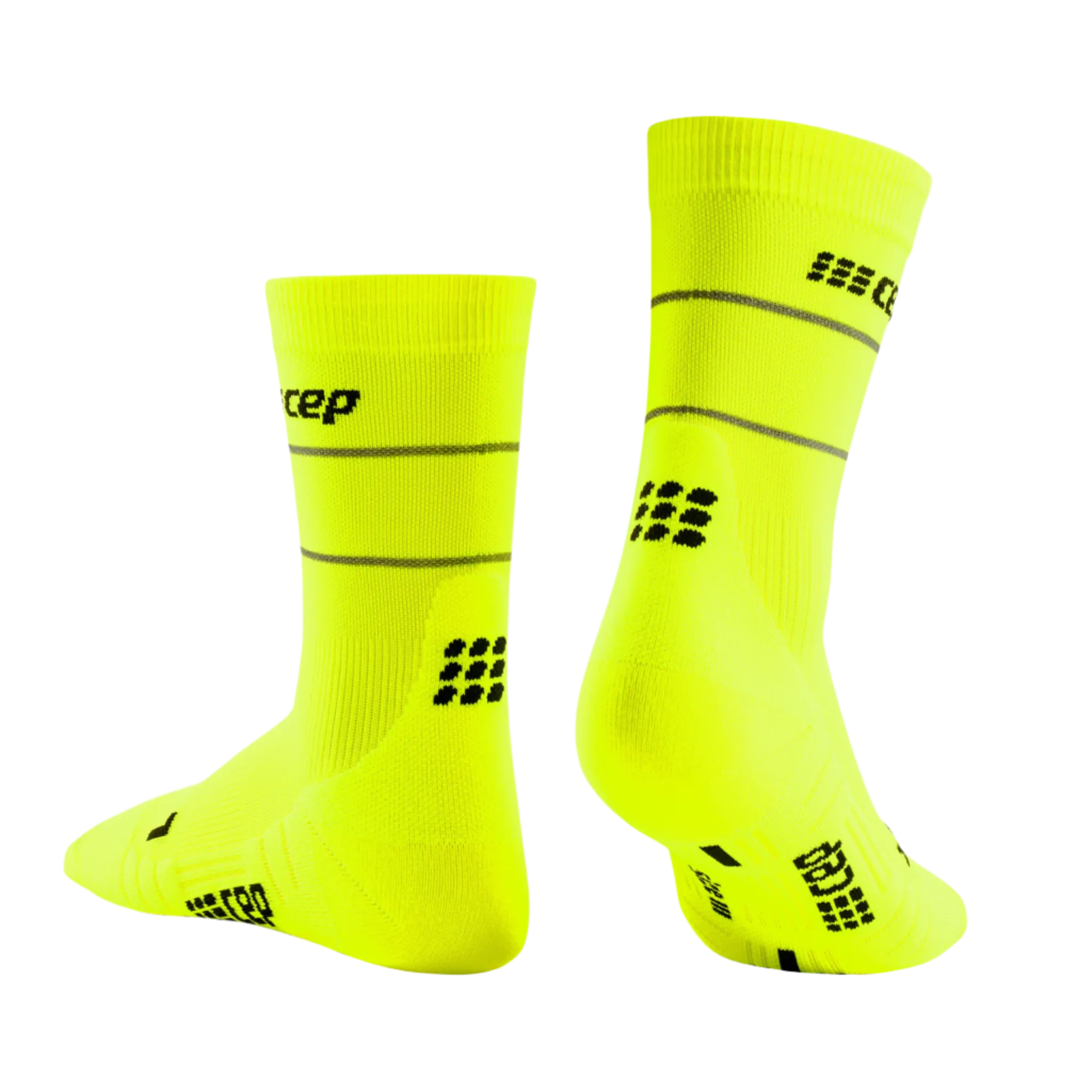 Reflective Mid Cut Compression Socks, Women