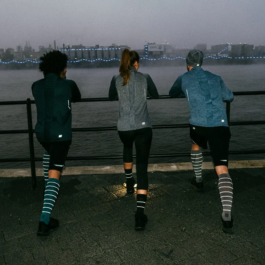 Reflective Mid Cut Compression Socks, Women