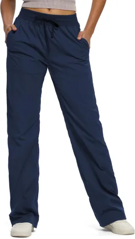SEVEGO Women's 30"/32"/34"/36" Tall Inseam Lightweight Dance Studio Pants Ruched Workout Athletic Casual Pants