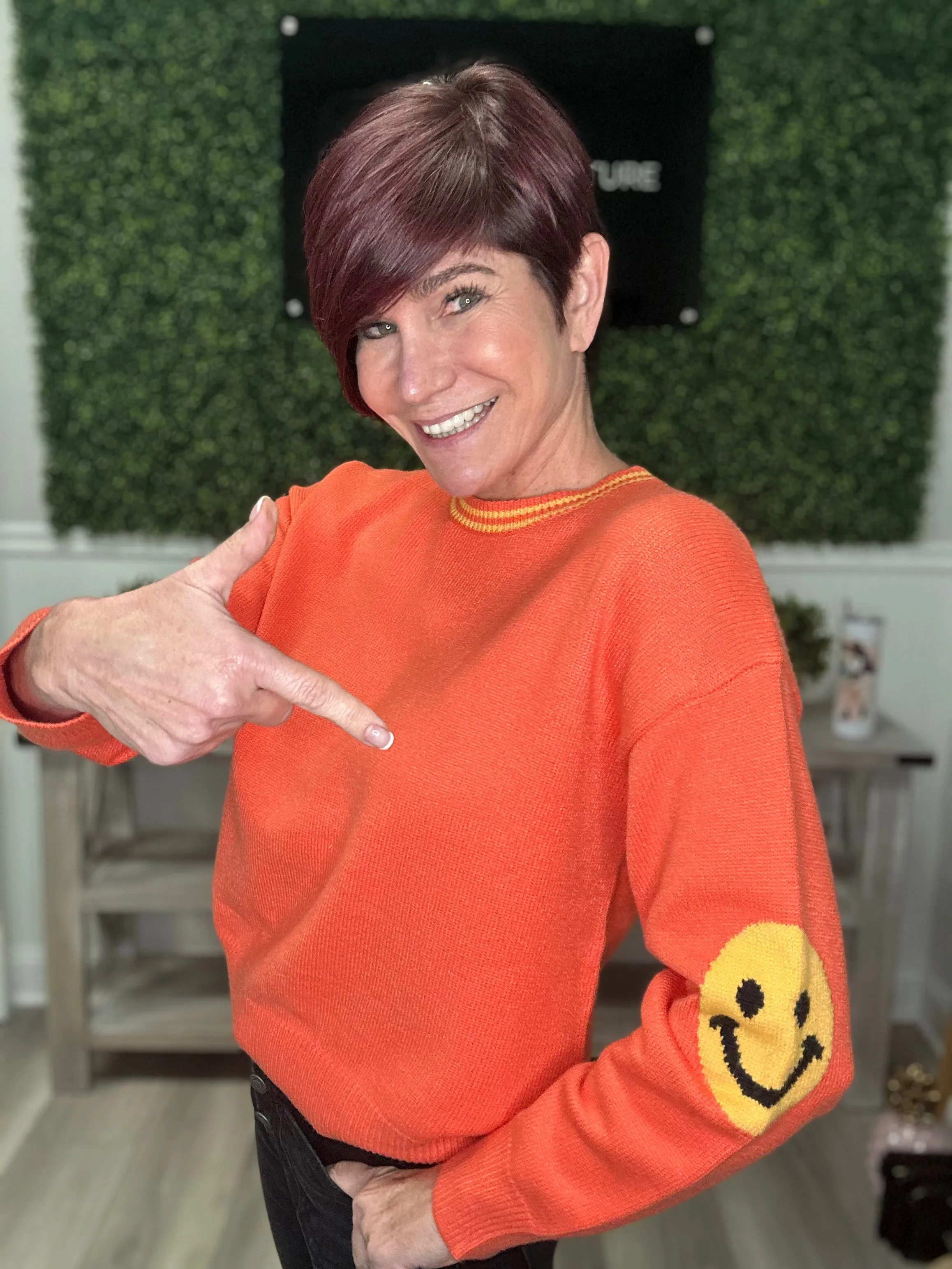 Smiley Sleeve Sweater