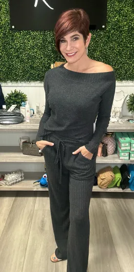 Wide Leg Pocket Softie Pants