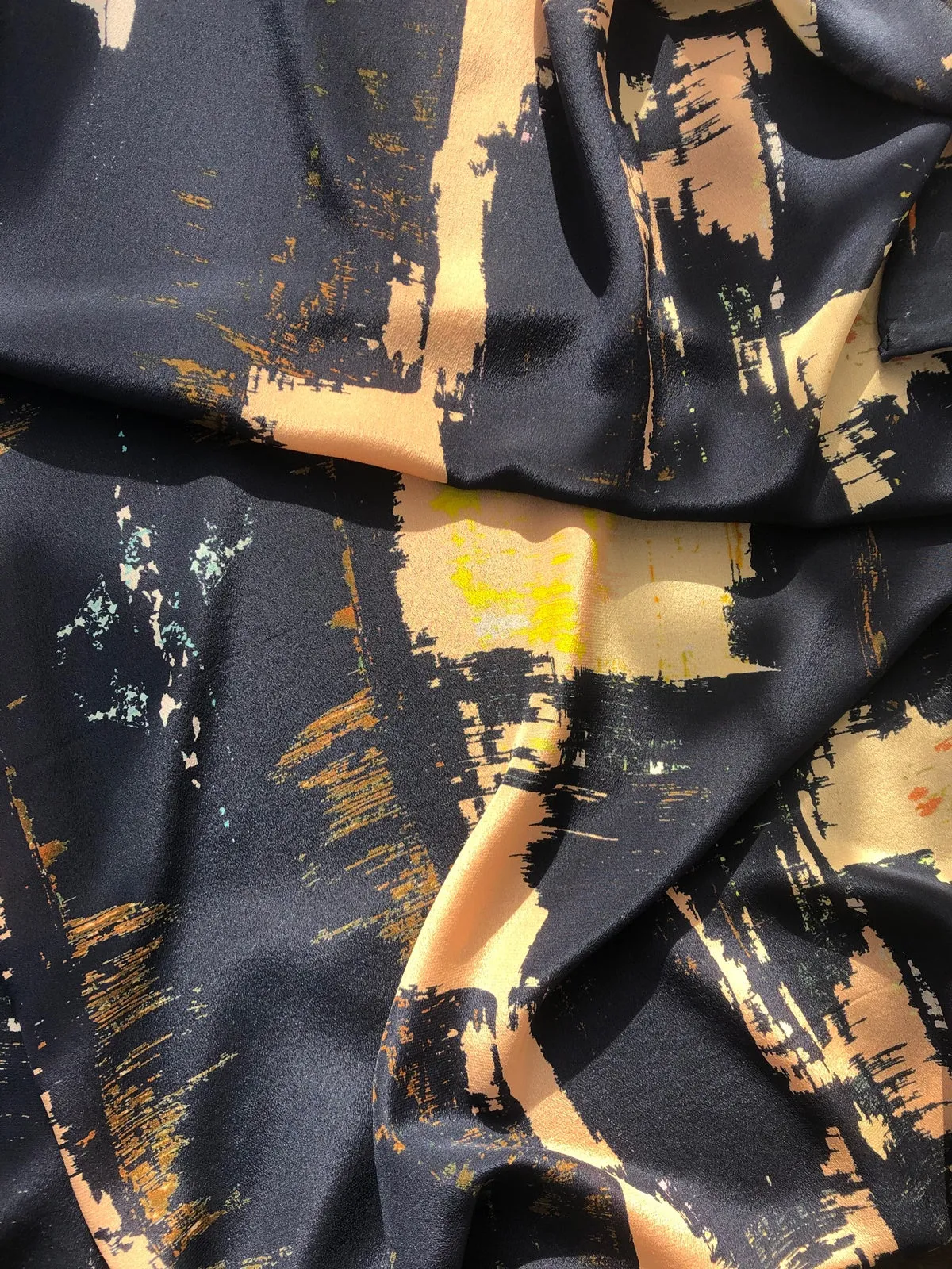 Winter Stripe Silk Scarf