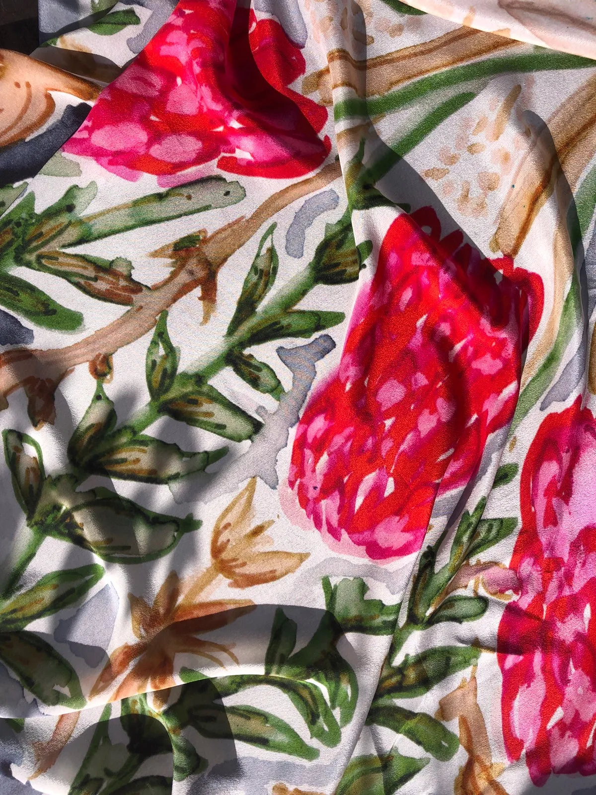 Winter Vase Silk Scarf